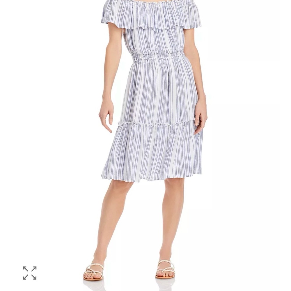 TOMMY BAHAMA WOMEN'S Dress MAZARINE BLUE ALOHA AVENUE OFF-on -SHOULDER Sz XL
